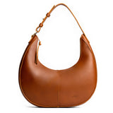 Honey Large  | Large crescent shaped shoulder bag with zipper closure and adjustable strap