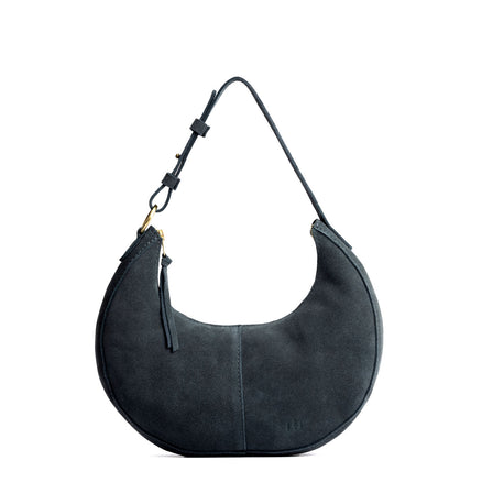 Peppercorn*Classic | Crescent shaped shoulder bag with zipper closure and adjustable strap