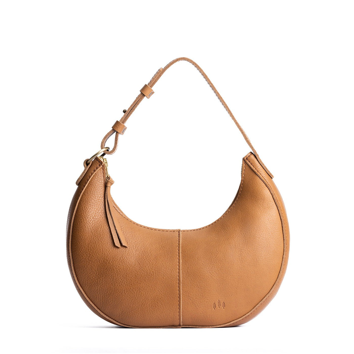 Shortbread*Classic | Crescent shaped shoulder bag with zipper closure and adjustable strap