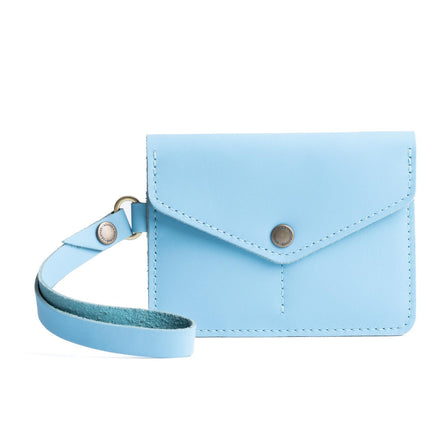 Glacial Blue | Small Leather Passport Wristlet