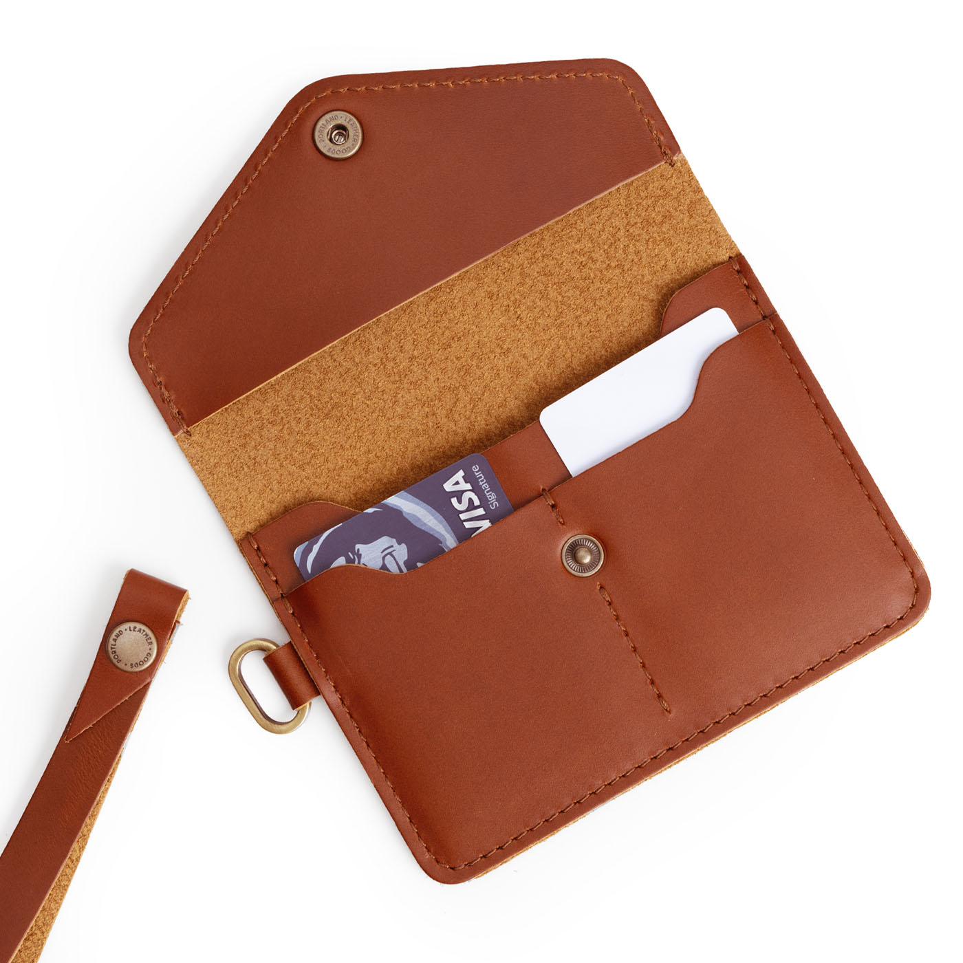 Madrone | Small Leather Passport Wristlet