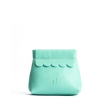 Mint | Leather coin pouch with scalloped edge and three Portland leather tree emblems