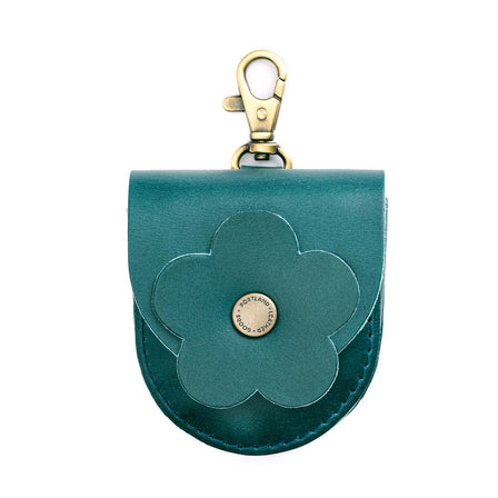 Caribbean | U shaped pouch with leather flower applique