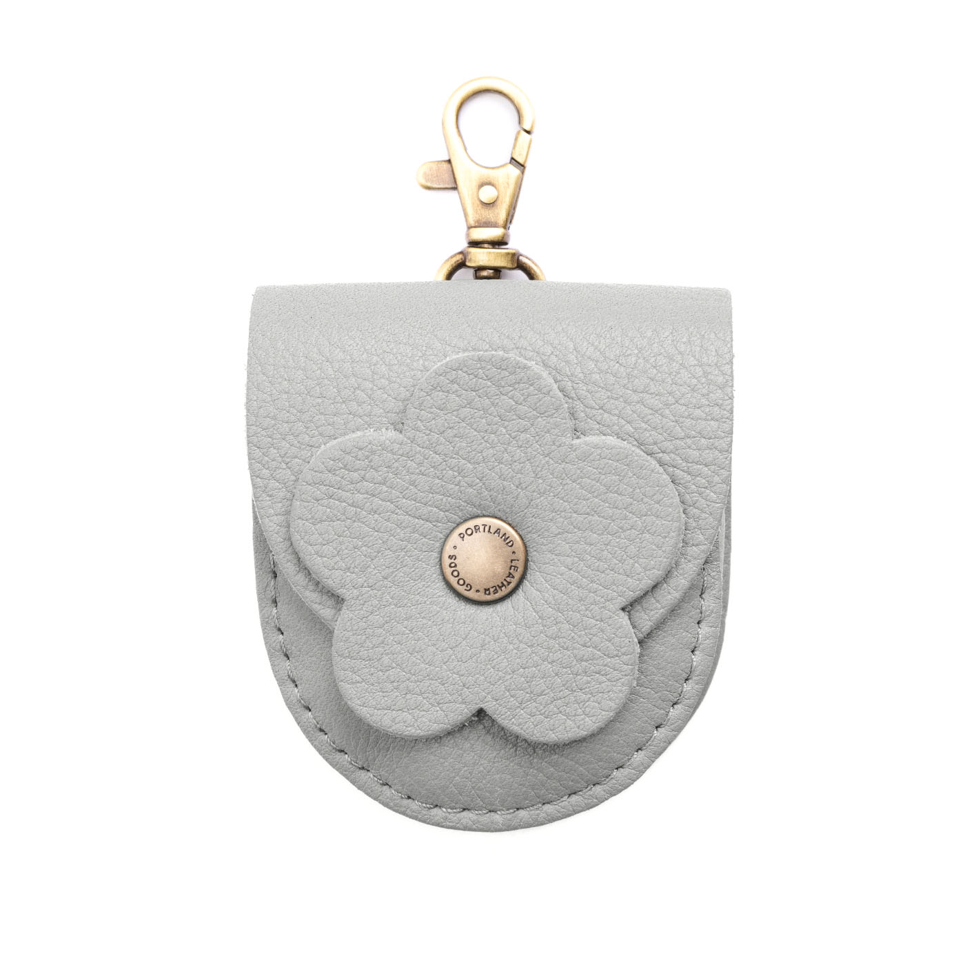 Nimbus | U shaped pouch with leather flower applique