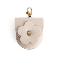 All Color: Dragon Bone | U shaped pouch with leather flower applique