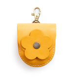 All Color: Sunflower | U shaped pouch with leather flower applique