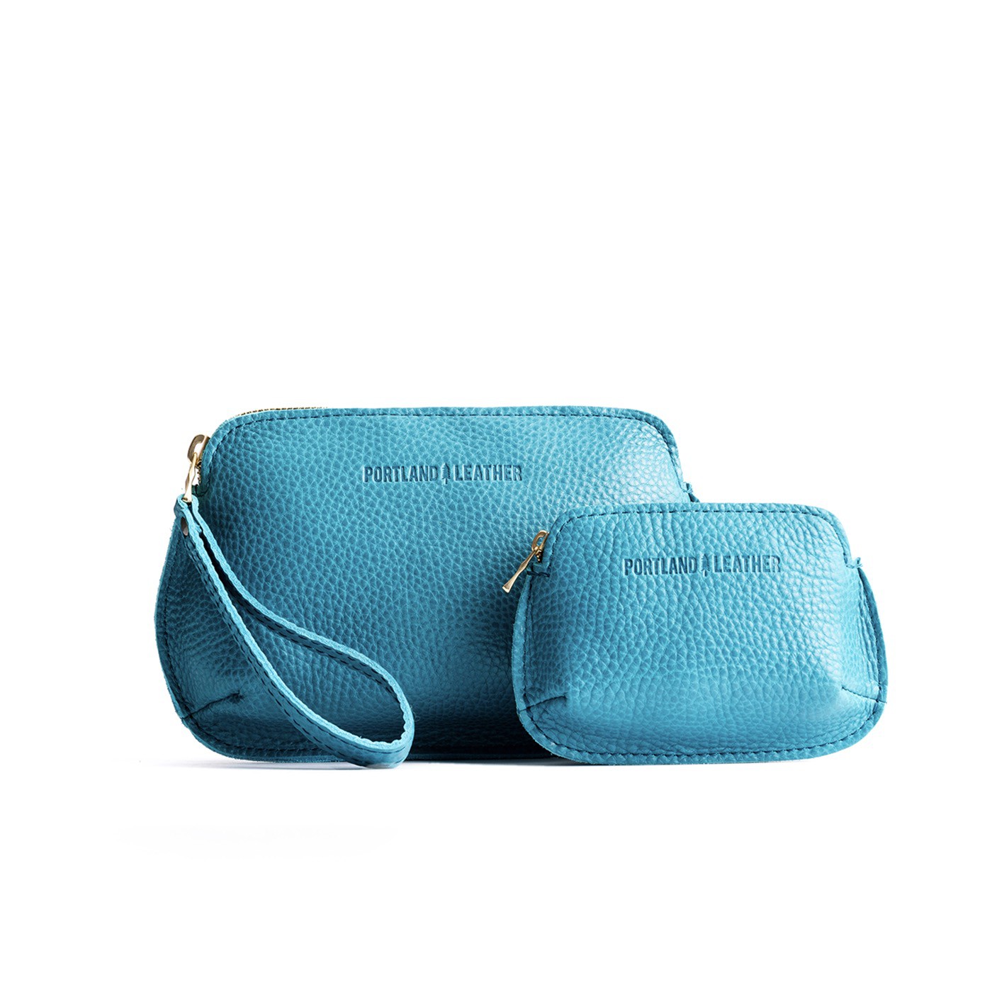 Baja | Small and large pouch with top zipper and curved edges