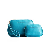 Baja | Small and large pouch with top zipper and curved edges