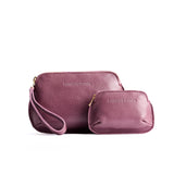 Kyoto | Small and large pouch with top zipper and curved edges