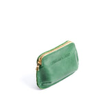 Cowboy Mint Small | Small pouch with top zipper and curved edges