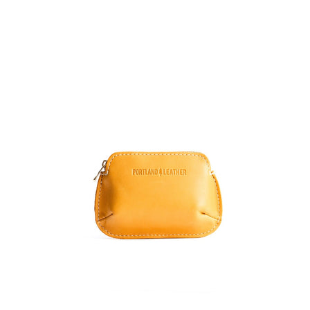 Sunflower*Small | Small pouch with top zipper and curved edges