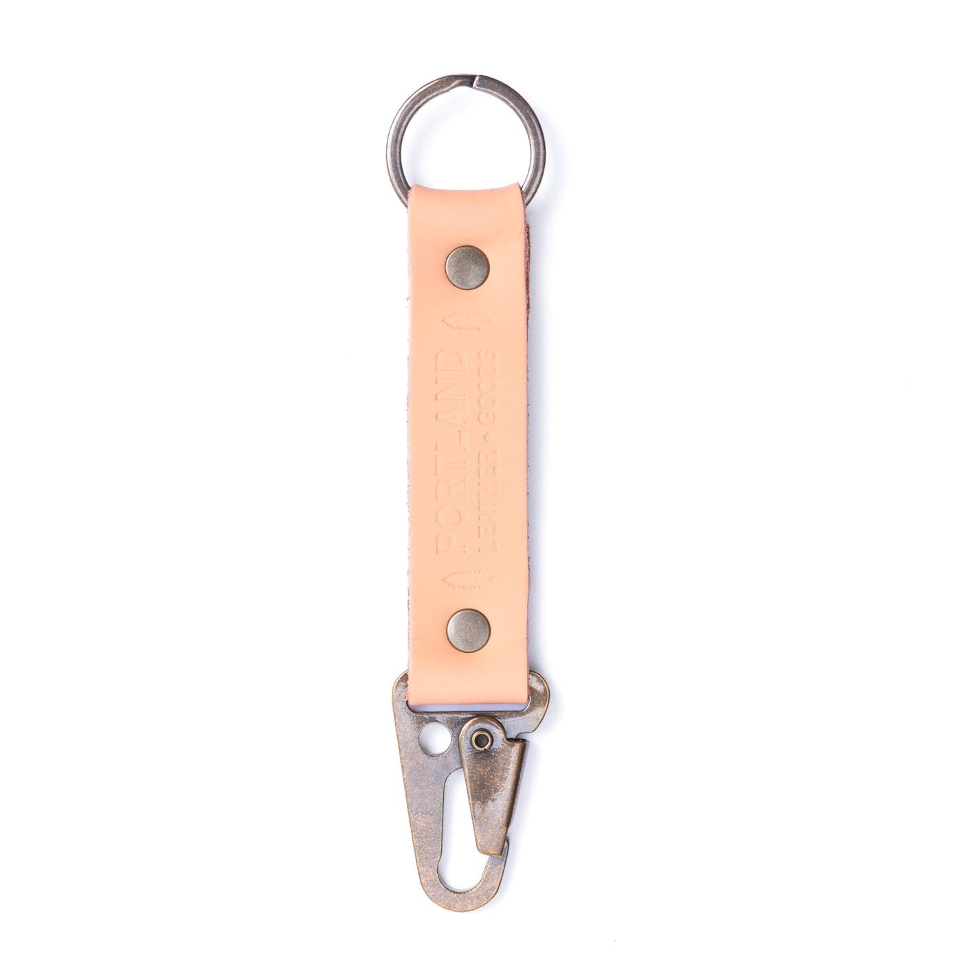 Mamey*Long | leather logo branded keychain