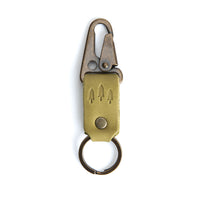 Anjou*Short| leather logo branded keychain 