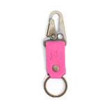 Margot Short | leather logo branded keychain