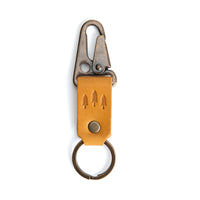 Sunflower*Short | leather logo branded keychain 