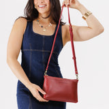 Flamenco | Zip top petite crossbody bag with detachable strap