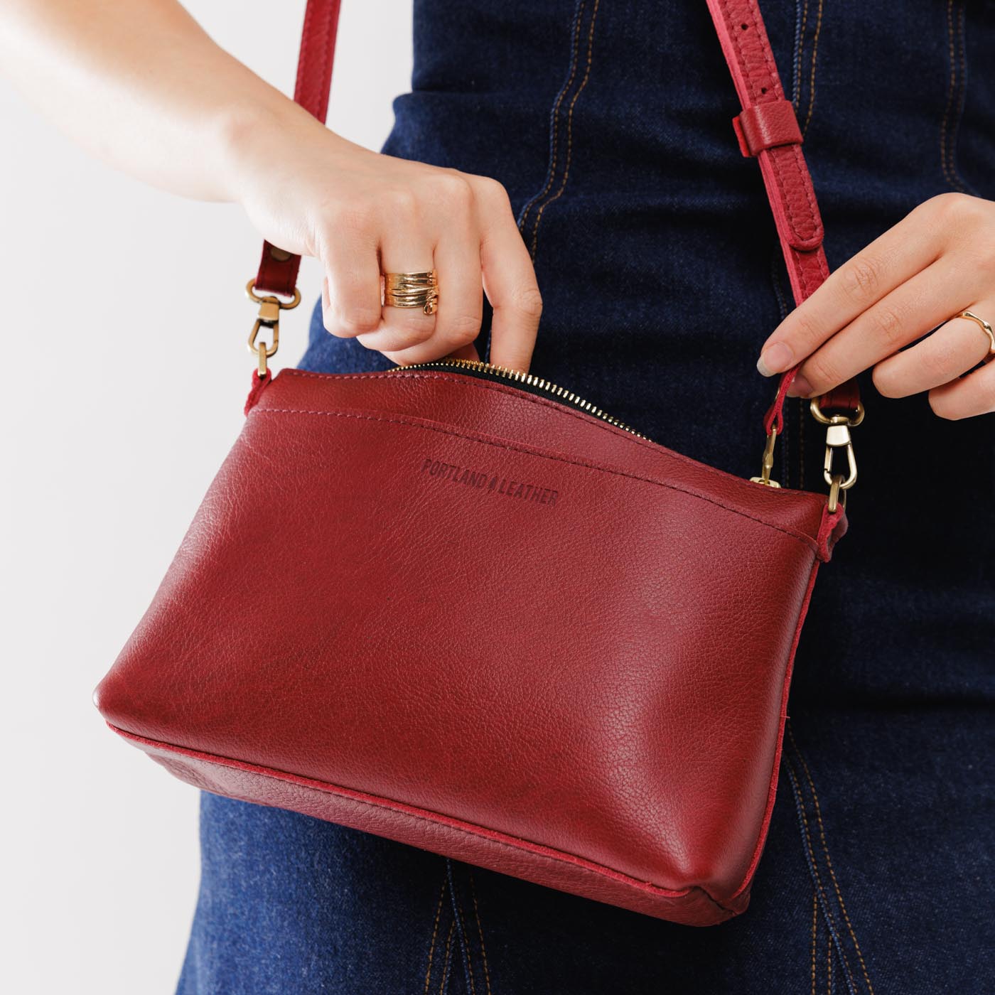 Flamenco | Zip top petite crossbody bag with detachable strap