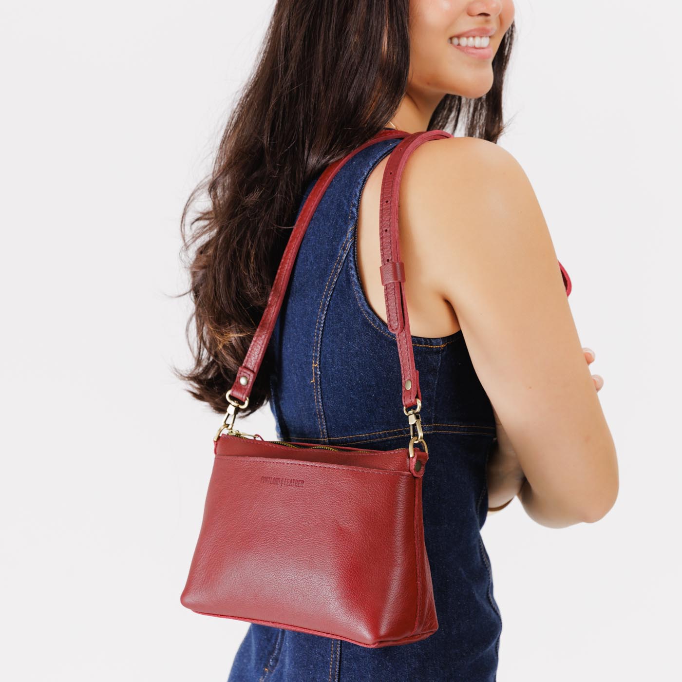 Flamenco | Zip top petite crossbody bag with detachable strap