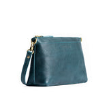 Lagoon | Zip top petite crossbody bag with detachable strap