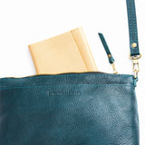 Lagoon | Zip top petite crossbody bag with detachable strap