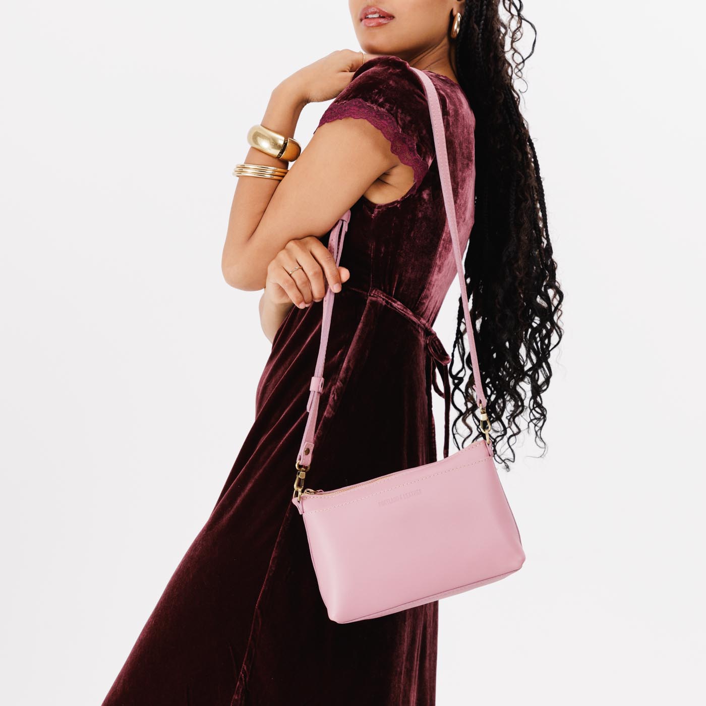 Selling My store Leather Pink Crossbody bag