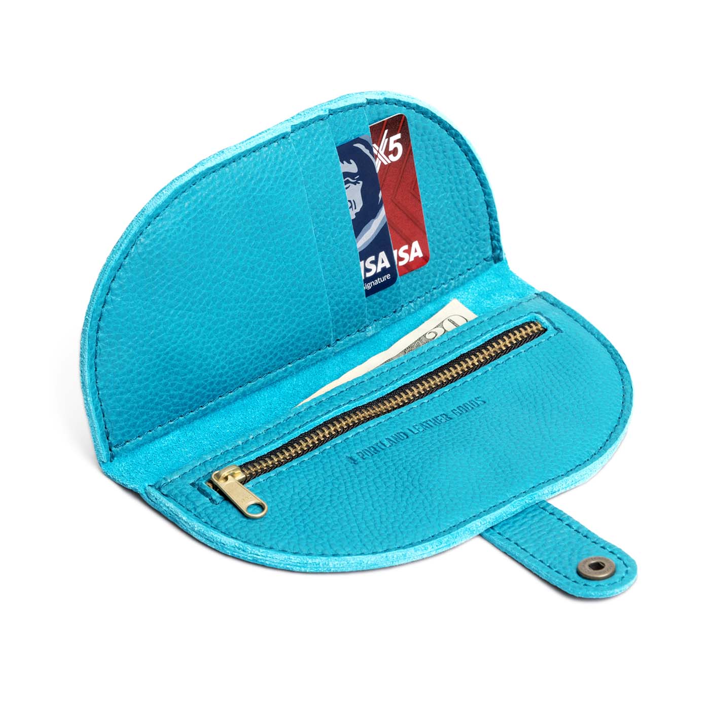 Baja | Semicircle bifold wallet with snap closure