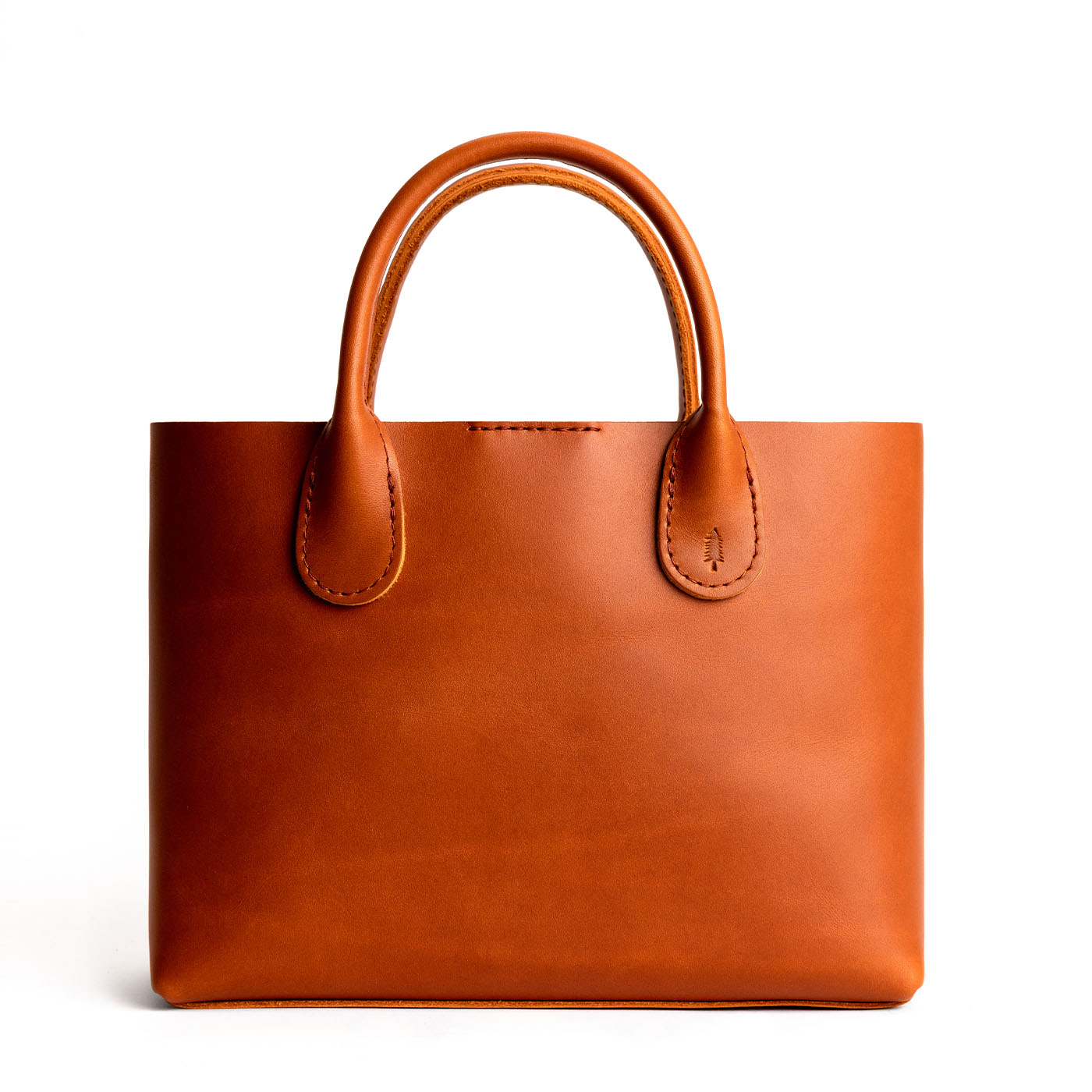 Tuscany*Large | Mid-size tote purse with  structured leather handles and crossbody strap