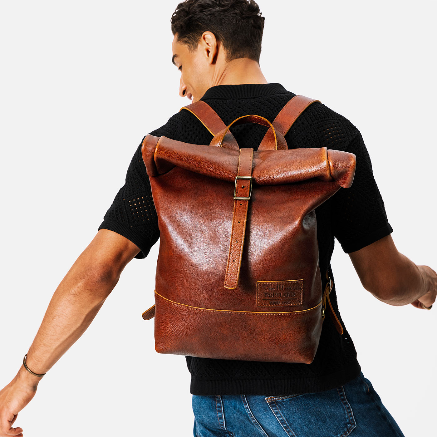 Leather Rolltop Backpack | Portland Leather Goods