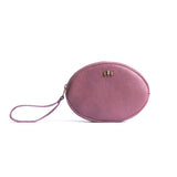 Kyoto Large | Oval shaped pouch with zipper and wristlet strap