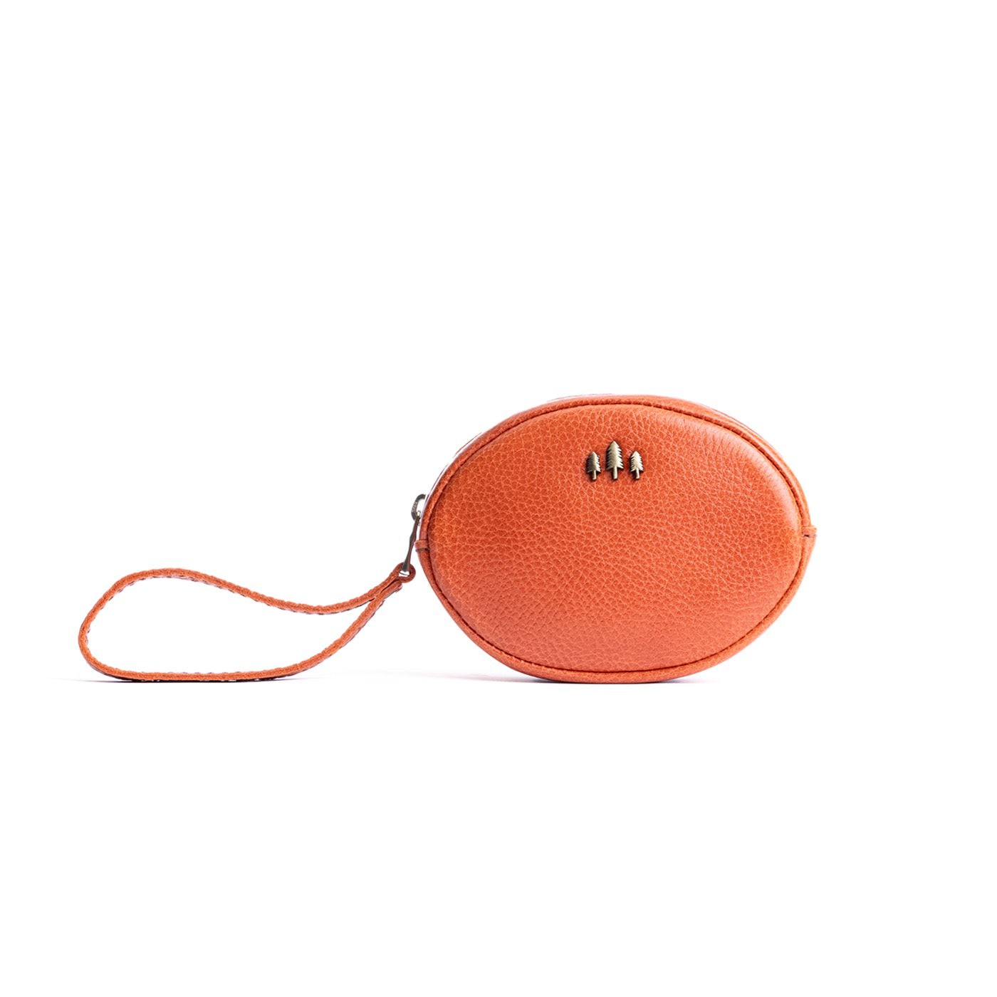 Koi*Small | Oval shaped pouch with zipper and wristlet strap