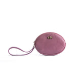 Kyoto Small | Oval shaped pouch with zipper and wristlet strap