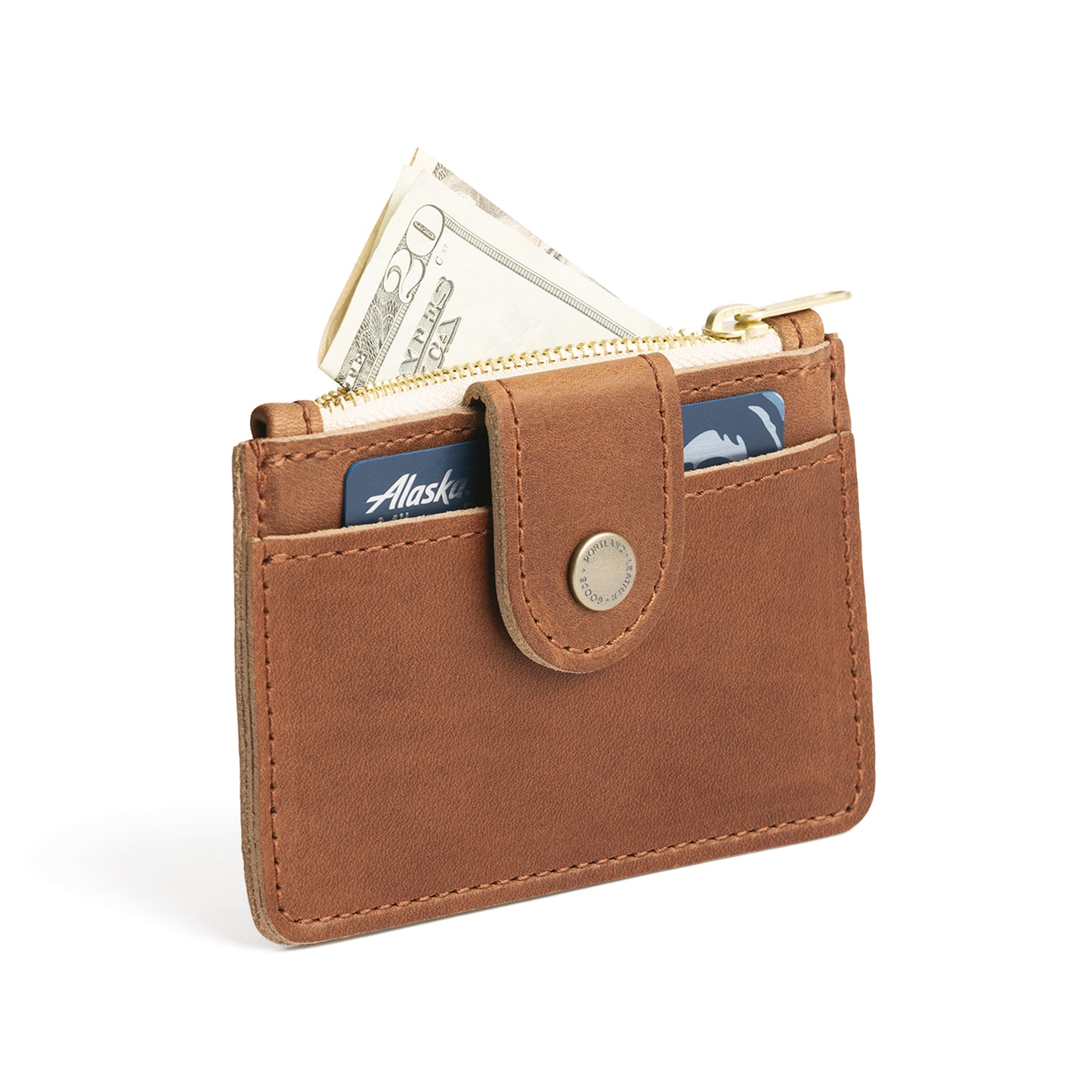 Biscotti | Compact wallet with snap closure and zippered pouch