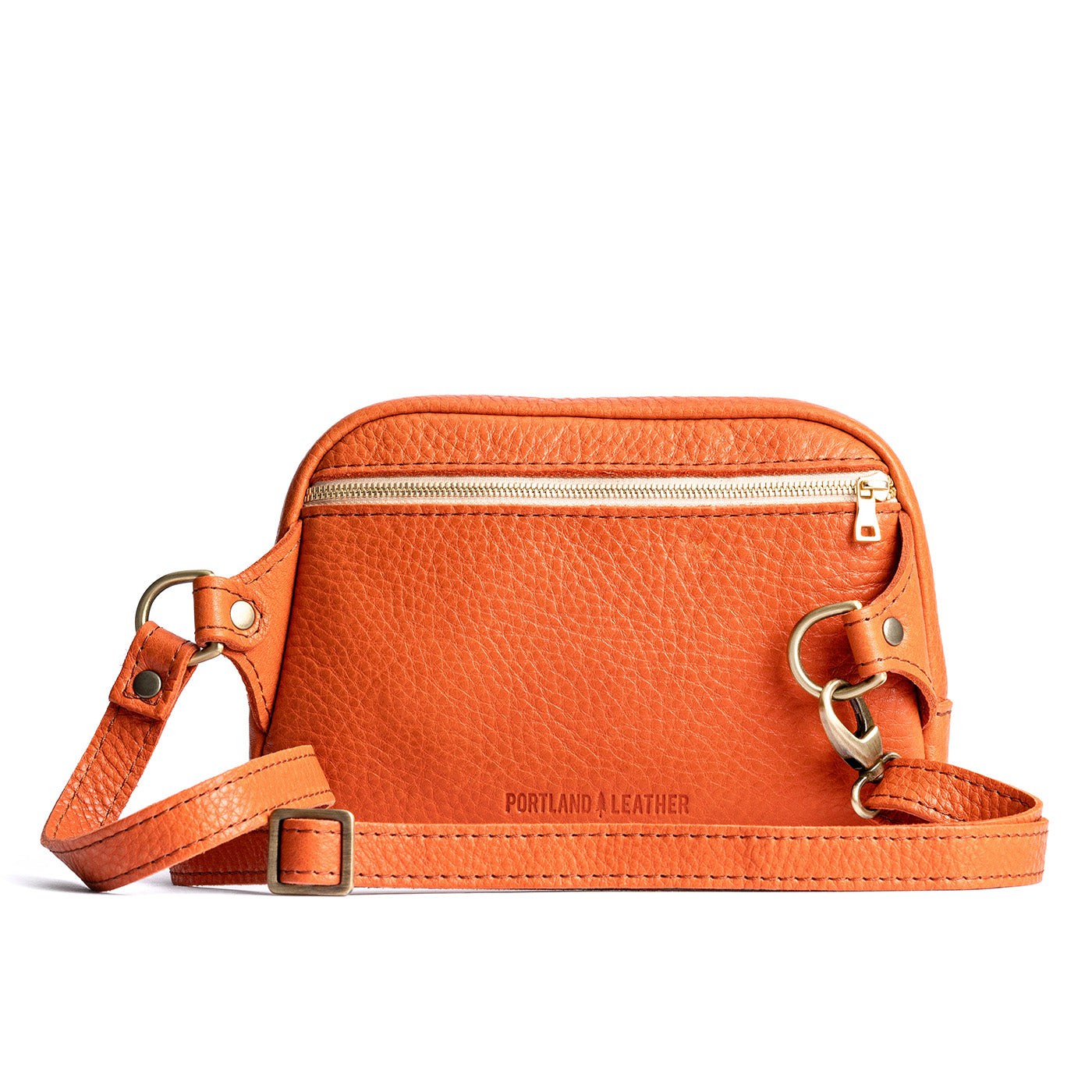 Cape Coral  | Back of rectangular sling bag with zipper pocket