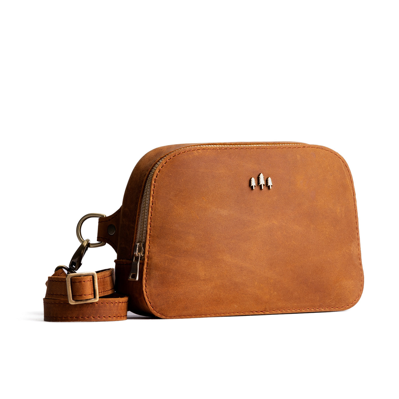 Dakota | Rectangular sling bag with zipper and tree logo