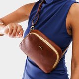 Nutmeg | Model wearing sling bag on front