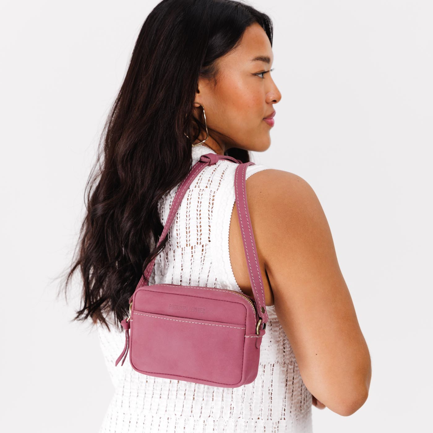 Foxglove*Small | Petite rectangular crossbody with adjustable strap