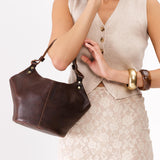 Coldbrew Small | Structured bucket shaped handbag with an adjustable shoulder strap