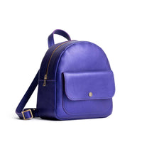 Amethyst | Small zip backpack with snap front pocket