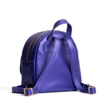 Amethyst | Small zip backpack with snap front pocket