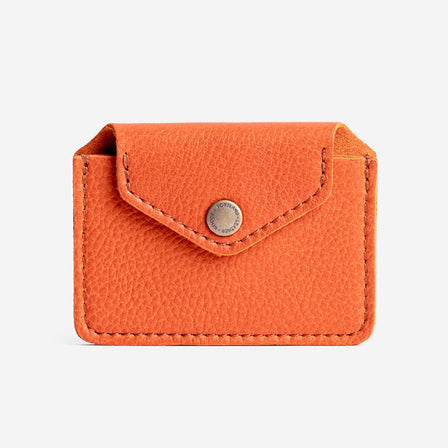 Koi | Small leather wallet with snap closure