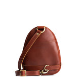 Chestnut | Small sling bag with zipper closure and adjustable strap