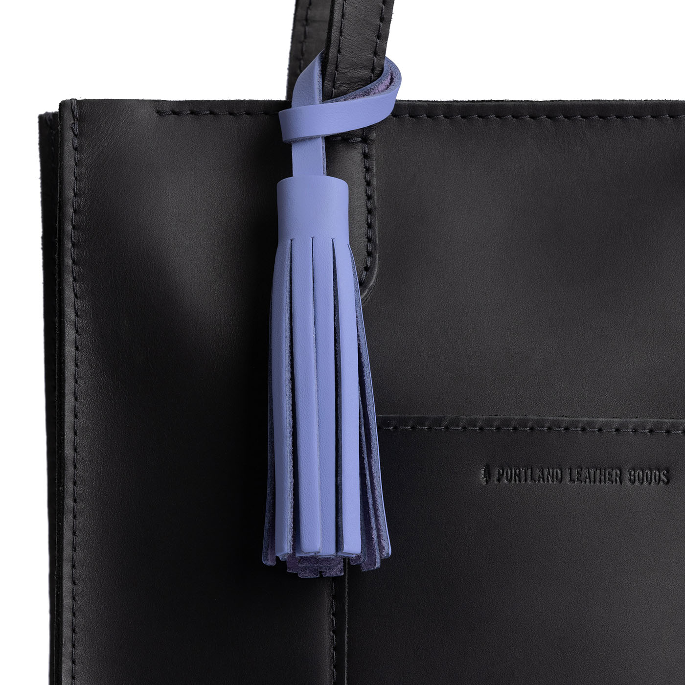 Jacaranda*Classic | Fringed leather tassel with leather loop 