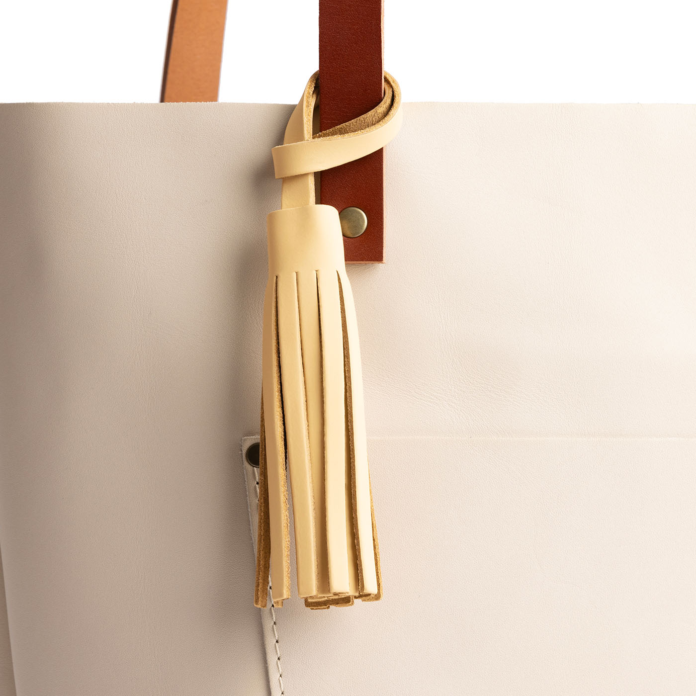 Vanilla*Classic | Fringed leather tassel with leather loop