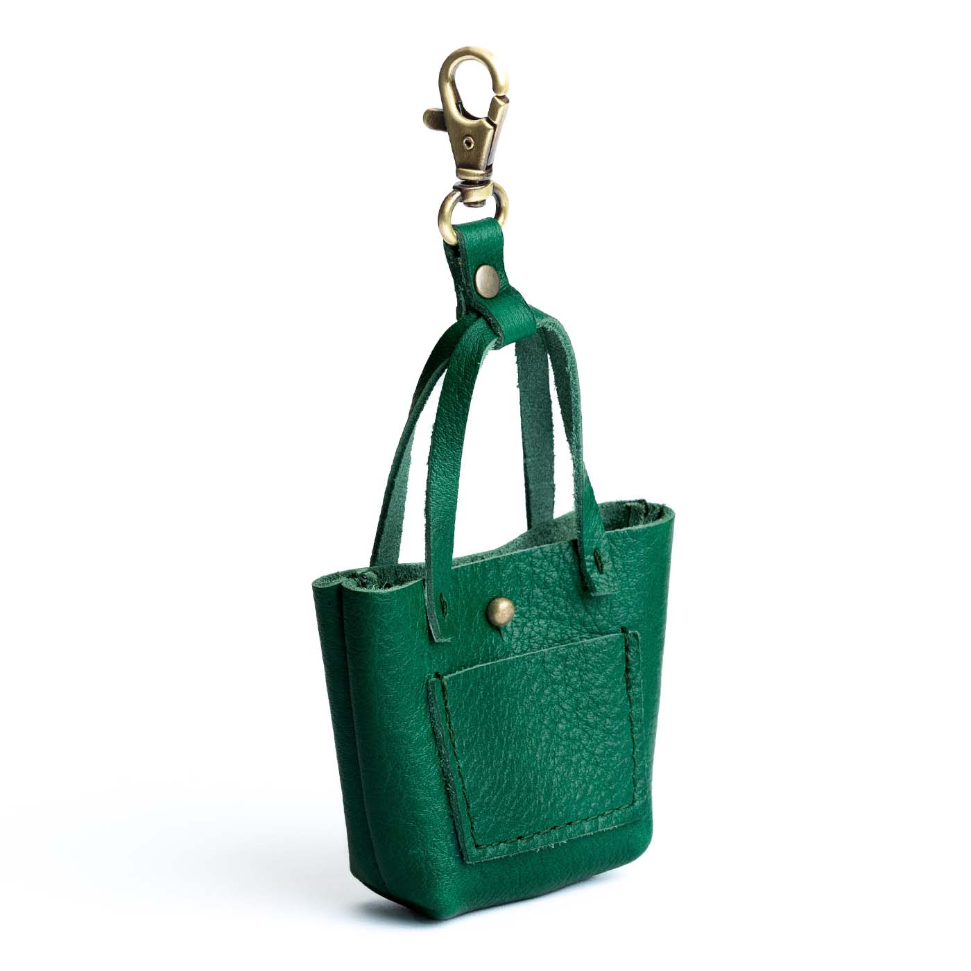 All Color: Bacalar | tiny tote purse keychain with lobster clasp and front pocket