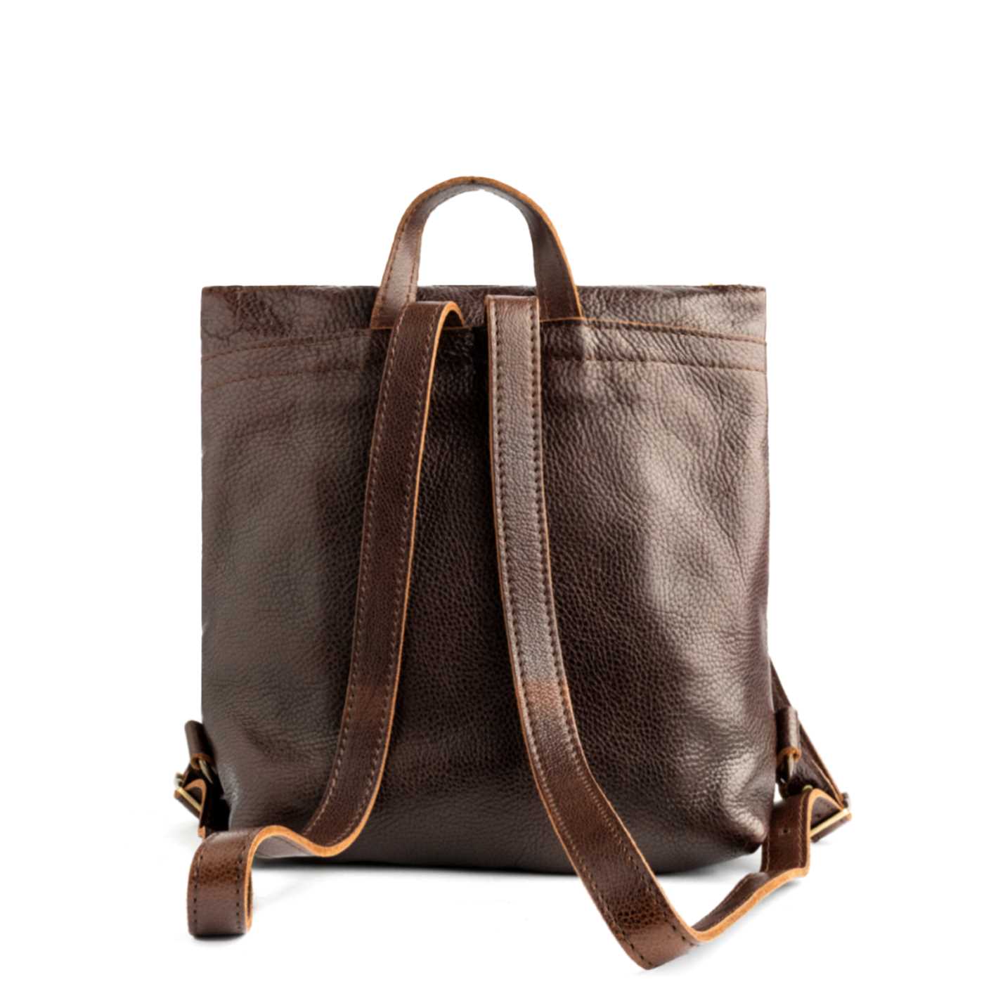 Portland Leather Tote Backpack Coldbrew