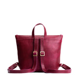 Orchid Small | Small square slim leather tote backpack