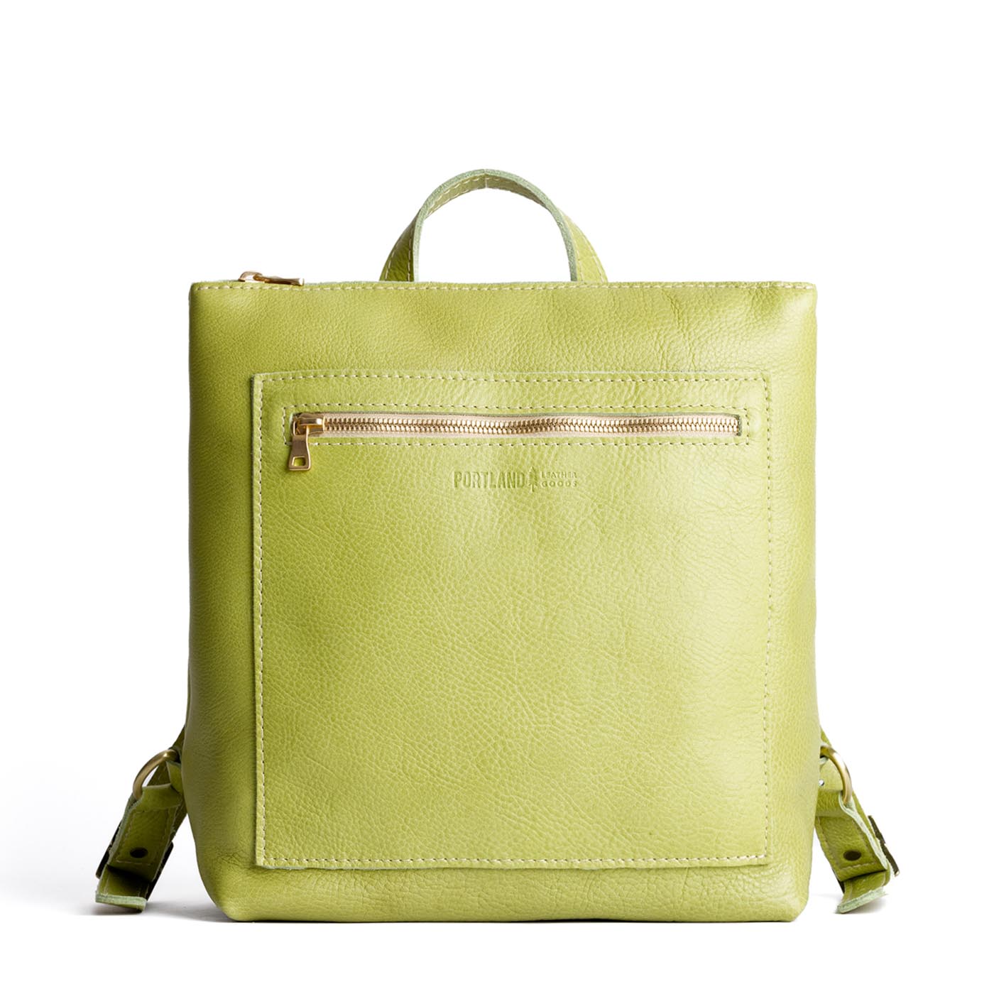 Sugar Snap | Square slim leather tote backpack