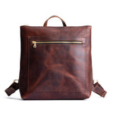 Timber  | Square slim leather tote backpack