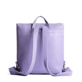 Wisteria | Square slim leather tote backpack