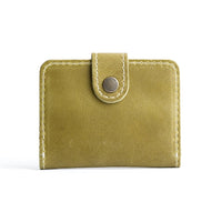 Anjou | Small leather wallet with snap closed